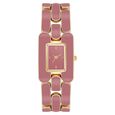 Anne Klein Quartz Analog Pink Dial Golden Plastic Strap Watch For Women - image number 0