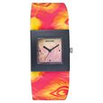 SF Quartz Analog White Dial Plastic Strap Watch for Women