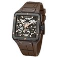 Kenneth Cole Automatic With Self Winding Automatic With Self Winding Brown Dial Silicone Strap Watch For Men - image number 1