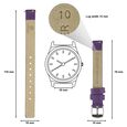 10 mm Purple Genuine Leather Strap for Women - image number 1