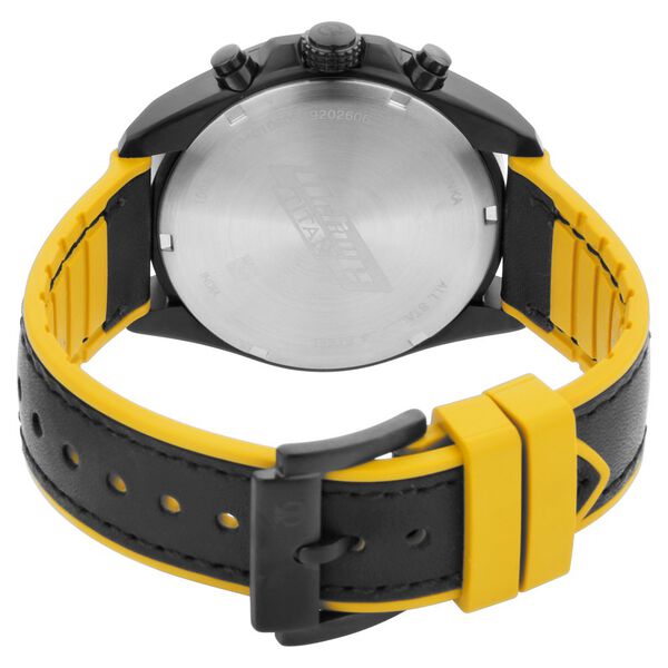 Titan Octane Hyper Lume Black Dial Chronograph Leather Strap watch for Men - image number 4