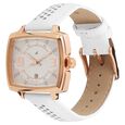 Fastrack Loopholes Quartz Analog with Date Rose Gold Dial Leather Strap Watch for Girls - image number 1