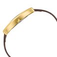 Sonata Ascent Gold Rectangular Watch with Brown Leather - image number 4