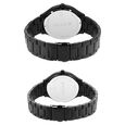 Titan Bandhan Black Dial Quartz Multifunction Stainless Steel Strap watch for Couple. - image number 4