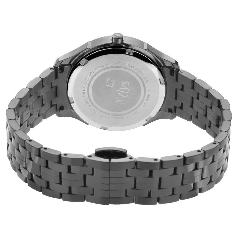 Buy Online Xylys Swiss Analog Black Stainless Steel Strap Mother