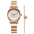 Fastrack Pulse Quartz Analog Brown Dial Stainless Steel Strap Watch for Girls