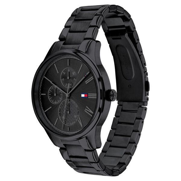 Tommy Hilfiger Multifunction Black Dial Stainless Steel Strap Watch For Men - image number 1