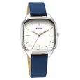 Titan Workwear Quartz Analog Beige Dial Blue Leather Strap Watch For Women - image number 1