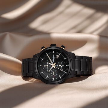 Titan Octane Black Dial Chronograph Watch for Men