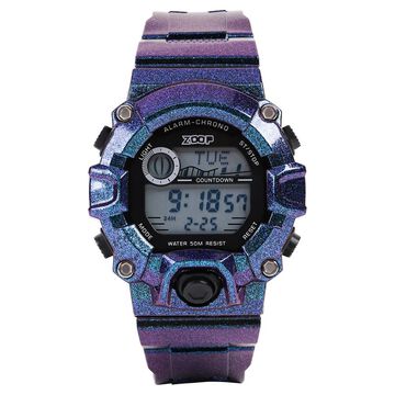 Zoop Digital Watch with Digital Dial & Blue Sheen Strap for Boys Kids, from House of Titan