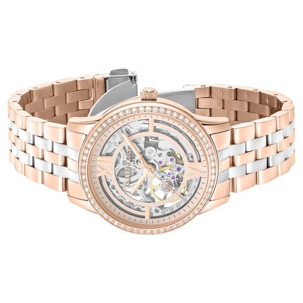 Kenneth Cole Automatic Automatic Rose Gold Dial Two Toned Stainless Steel Strap Watch For Women - image number 2