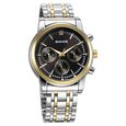 Sonata Wedding Multifunction Green Dial Stainless Steel Strap Watch For Men