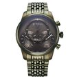 Titan Micromotors Analog with Independent Hour, Minute and 2nd Sub-Dial Olive Dial Stainless Steel Strap Watch for Men - image number 1