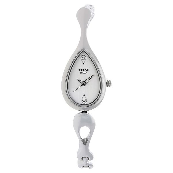 Titan Raga Silver Dial Quartz Analog Metal Strap Watch for Women - image number 0