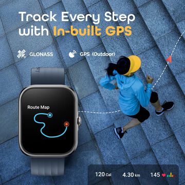 Fastrack Discovery with 4.9 CM AMOLED Display SingleSyncTM BT Calling, Built-in GPS, Running Courses, Running plans