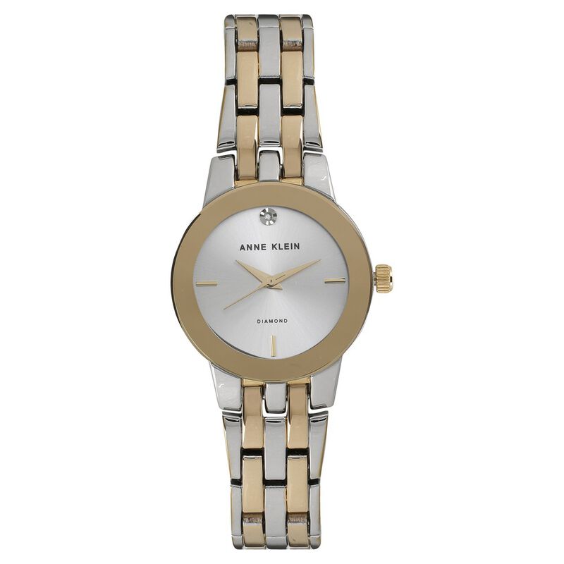 Anne Klein Quartz Analog Silver Dial Metal Strap Watch for Women