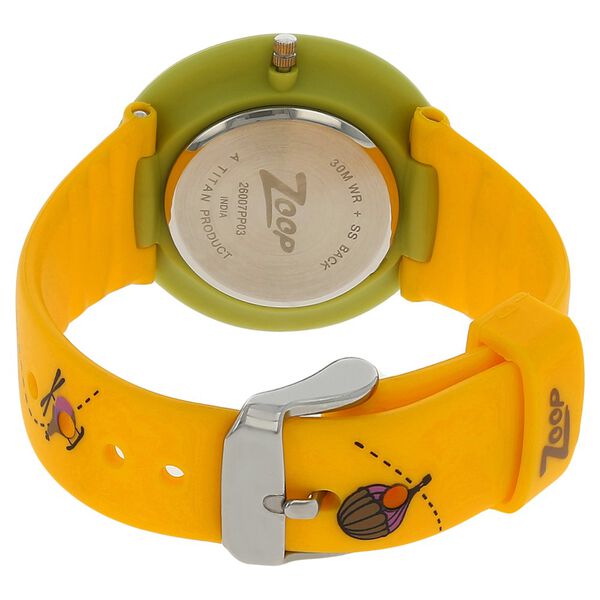 Zoop By Titan Quartz Analog Yellow Dial PU Strap Watch for Kids - image number 3