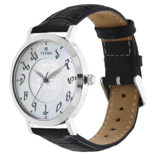 Titan Forever Kolkata Mother of Pearl Dial Analog Leather Strap watch for Men - image number 1