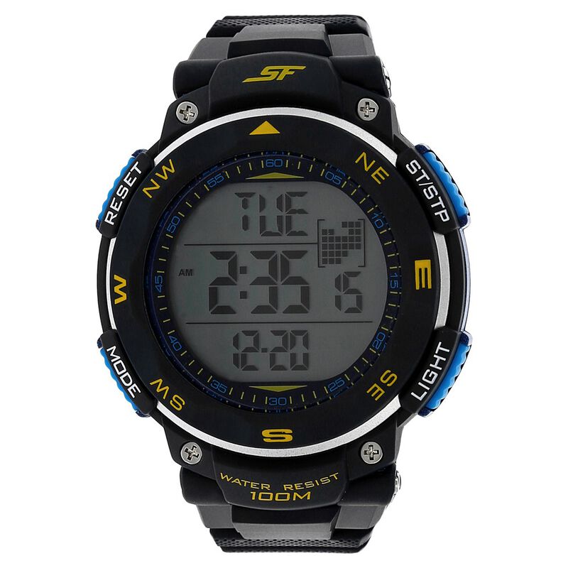 SF Digital Dial Plastic Strap Watch for Men