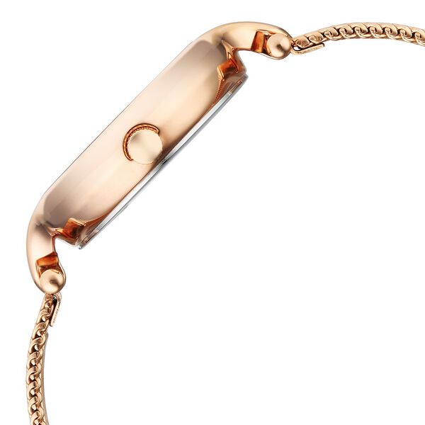 Titan Raga Showstopper Quartz Analog Rose Gold Dial Metal Strap Watch For Women - image number 3