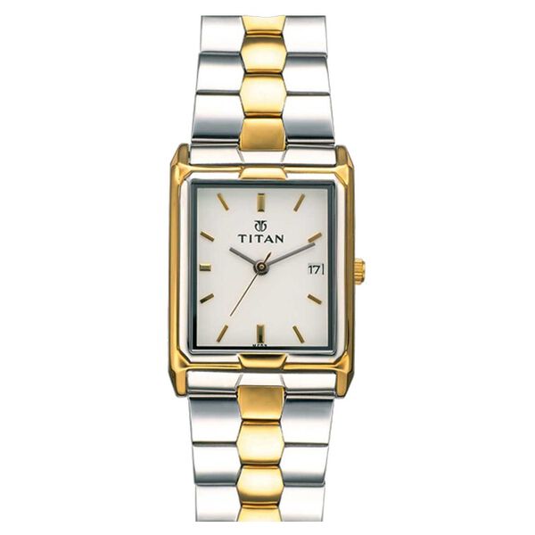 Titan Quartz Analog with Date White Dial Watch for Men - image number 0