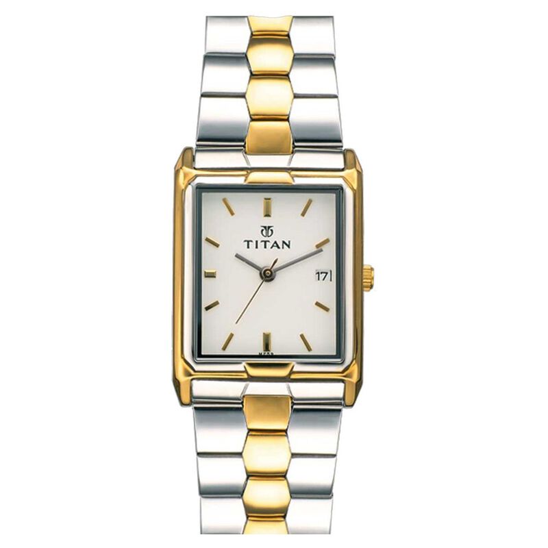 Titan Quartz Analog with Date White Dial Watch for Men