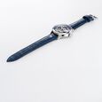 Roamer Competence Skeleton IV Quartz Analog Blue Dial Blue Leather Strap Watch For Men - image number 1