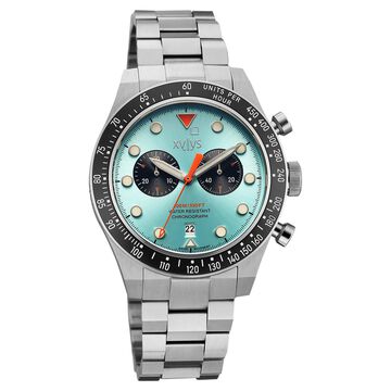 Xylys Aurelius Quartz Chronograph Ice Blue Dial T Stainless Steel Strap Watch For Men