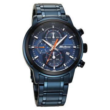 Titan Octane Primal Quartz Chronograph Blue Dial Blue Stainless Steel Strap Watch For Men