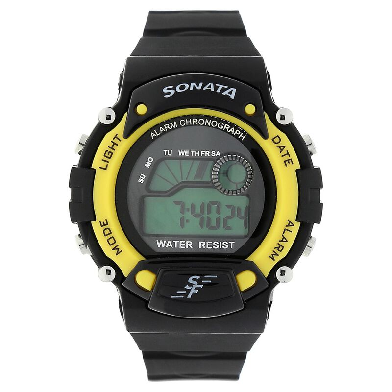 SF Digital Dial Plastic Strap Watch for Men