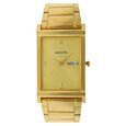 Sonata Quartz Analog Champagne Dial Stainless Steel Strap Watch for Men