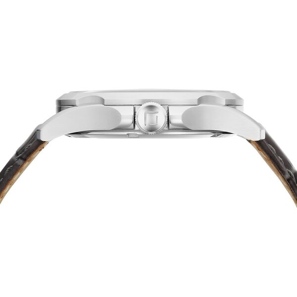 Xylys Automatic Analog White Dial Grey Leather Strap Watch For Men - image number 2