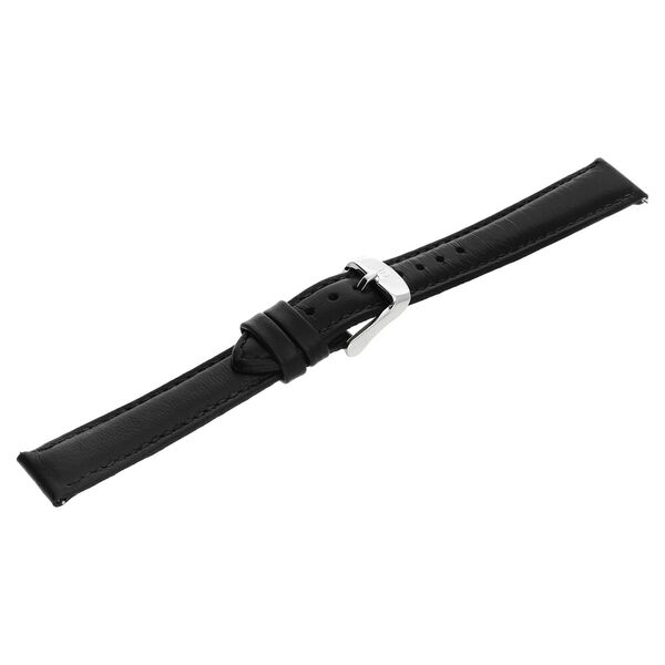 16 mm Black Genuine Leather Strap for Women - image number 3