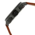 Titan Purple Past Modern Black Dial Chronograph Leather Strap Watch for Men - image number 2