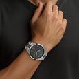 Titan Men's Timeless Style Watch: Refined Anthra Dial and Metal Strap - image number 4