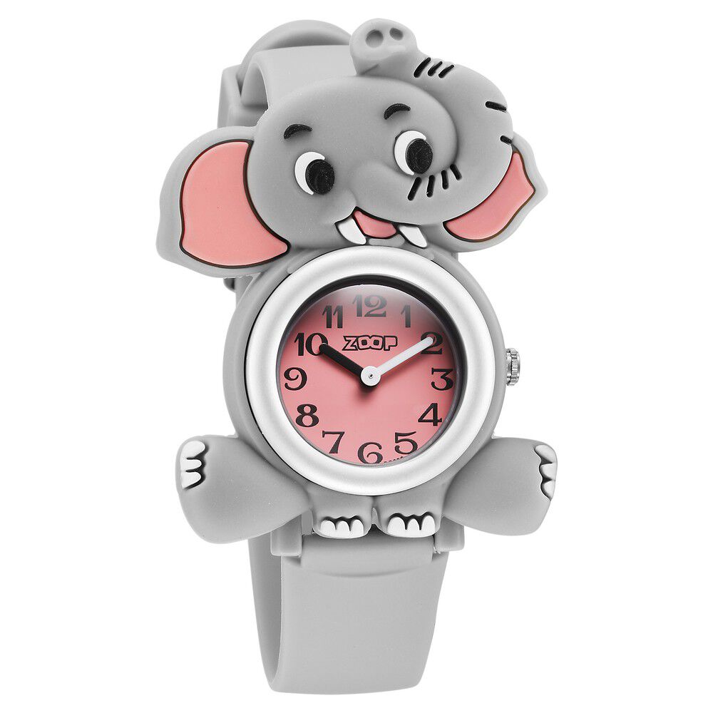 Buy Online Zoop Friends From Nature Quartz Analog Pink Dial Grey PU Strap  Watch For Kids - ns16037pp01 | Titan