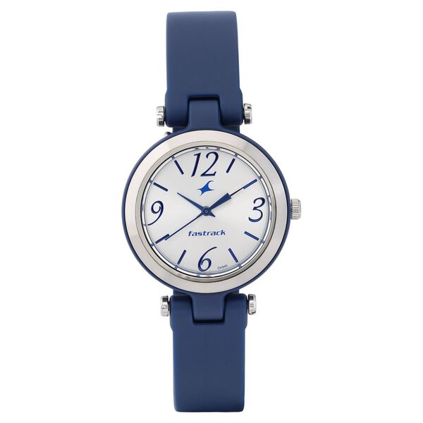 Fastrack Trendies Quartz Analog White Dial Silicone Strap Watch for Girls - image number 1