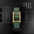 Titan Edge Monture Quartz Analog Green Dial Green Leather Strap Watch For Men - image number 3
