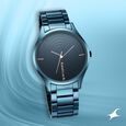 Fastrack Style Up Quartz Analog Brown Dial Stainless Steel Strap Watch for Guys