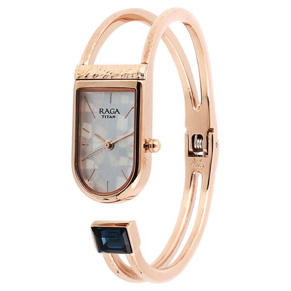Titan Raga Espana Mother of Pearl Dial Women Watch With Metal Strap - image number 1