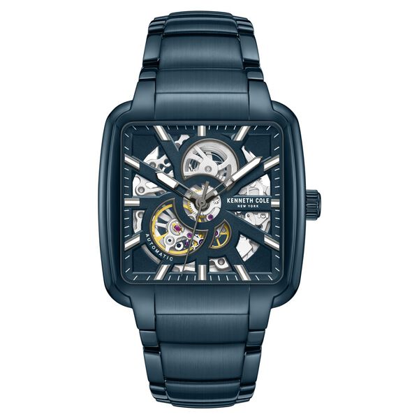 Kenneth Cole Automatic Blue Dial With Blue Stainless Steel Strap Watch For Men - image number 0