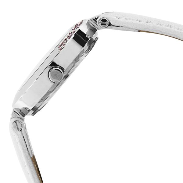 Titan Quartz Analog White Dial Leather Strap Watch for Women - image number 2