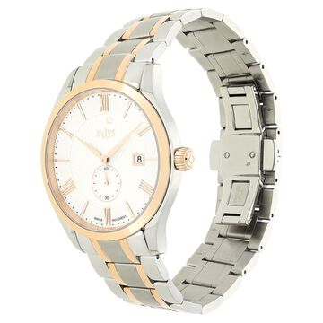 Xylys Swiss Analog Stainless Steel Silver Dial Watch for Men