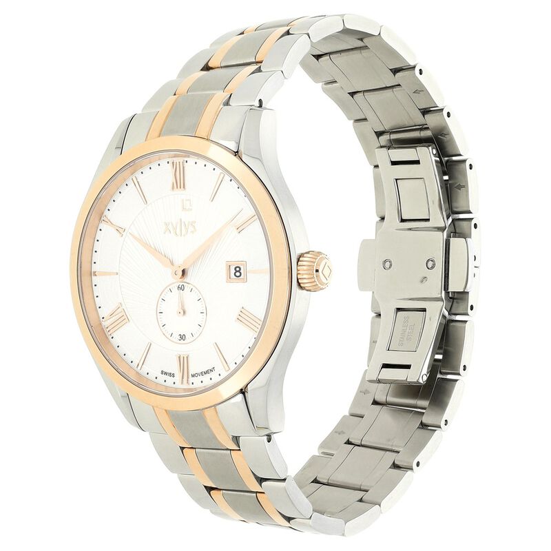 Xylys Quartz Analog with Date Silver Dial Stainless Steel Strap Watch for Men - image number 2