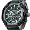 Police Quartz Multifunction Green Dial Green Silicone Strap Watch For Men - image number 2