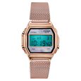 Poze By Sonata Digital Digital Pink Dial Pink Metal Strap Watch For Women - image number 1