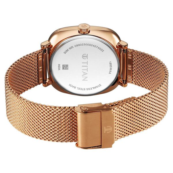 Titan Neo Curve Quartz Analog with Date Brown Dial Stainless Steel Strap Watch For Men - image number 4