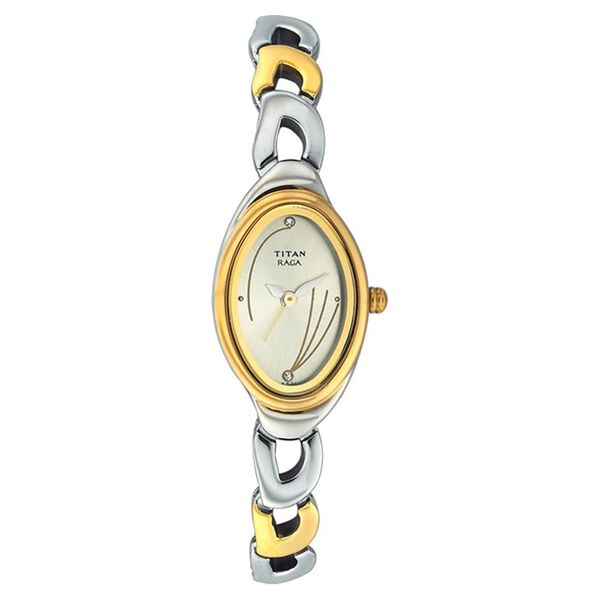 Titan Quartz Analog Champagne Dial Watch for Women - image number 0