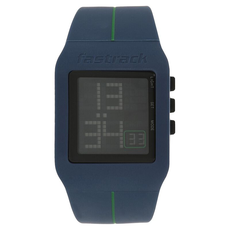 Fastrack Digital Grey Dial Plastic Strap Watch for Guys - image number 0