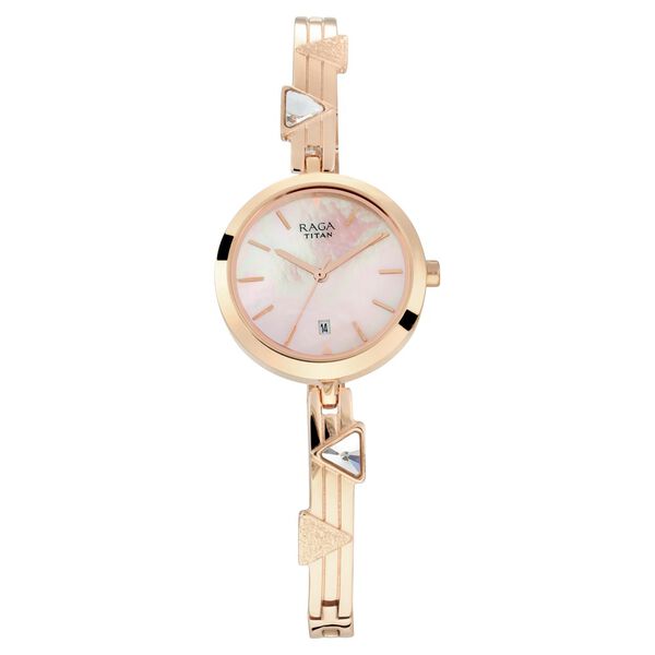 Titan Raga Viva Mother of Pearl Dial Women Watch With Metal Strap - image number 0